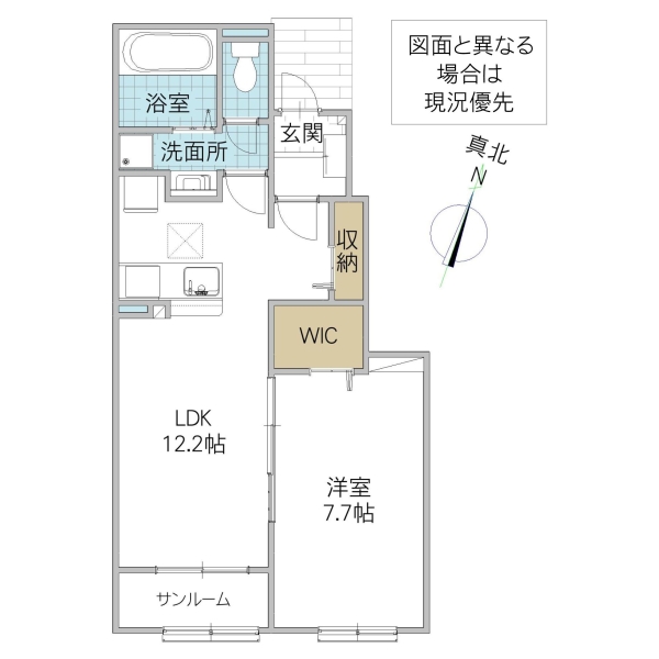 ルミエール取手の間取り