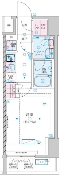 ジェノヴィア川崎VIIの間取り