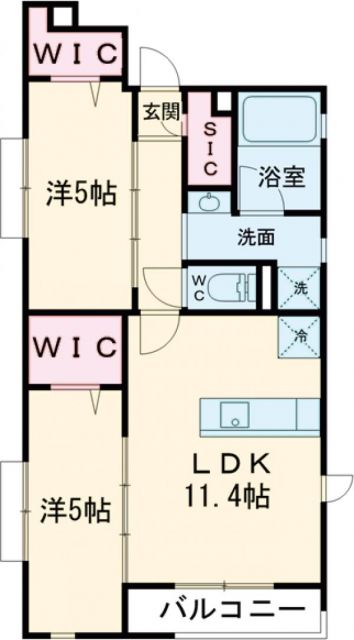 大田区田園調布のマンションの間取り