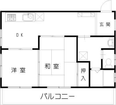 ハイツ吉川の間取り