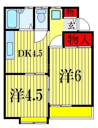 【コーポ千歳の間取り】