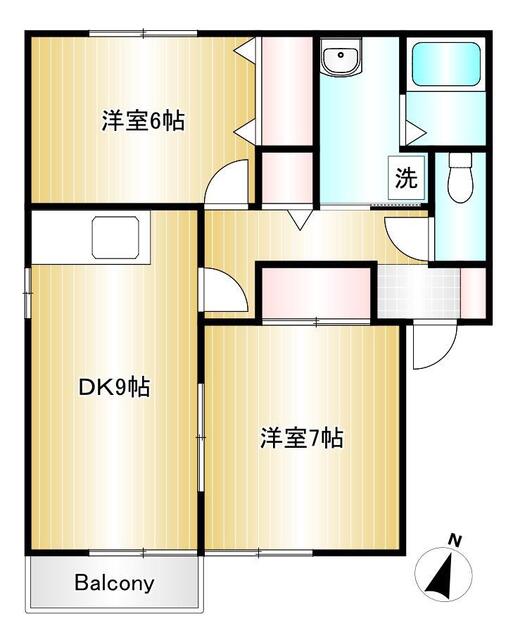 セジュール桜の間取り