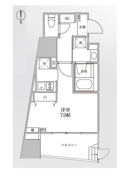 千代田区外神田のマンションの間取り