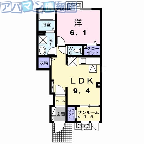 ボヌールの間取り