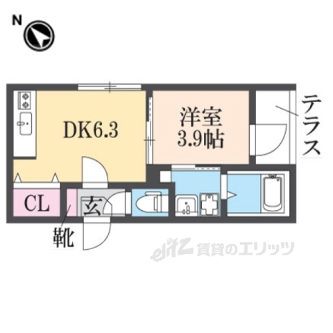 アリビオ南城堀の間取り