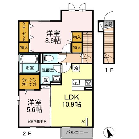 ラフィネ　Ａの間取り