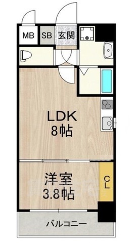 【フロンティアタワー九条2の間取り】