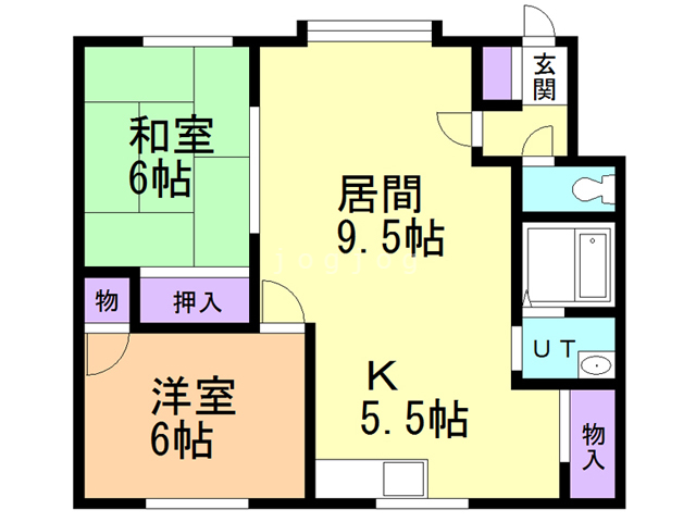 ハイツ第２クラークヒルの間取り