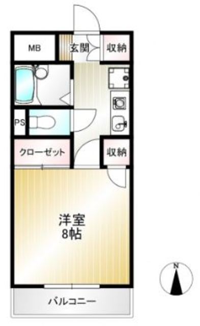 倉敷市堀南のマンションの間取り