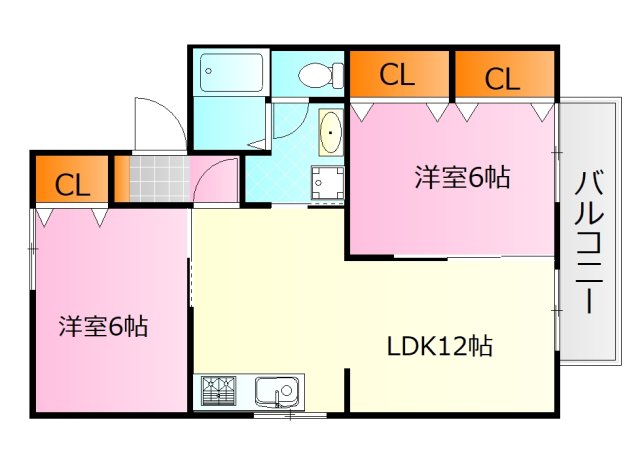 セジュール西東の間取り