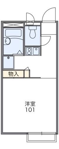 松戸市二十世紀が丘柿の木町のアパートの間取り