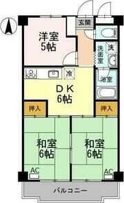 ロイヤルハウス喜多山の間取り