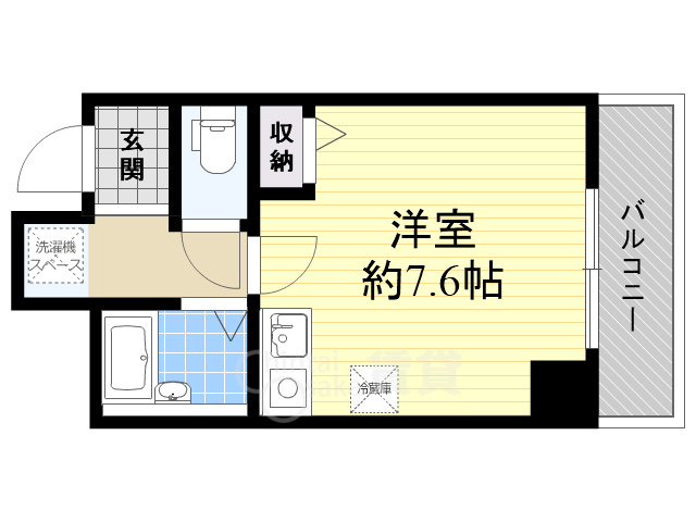 吹田市岸部北のマンションの間取り