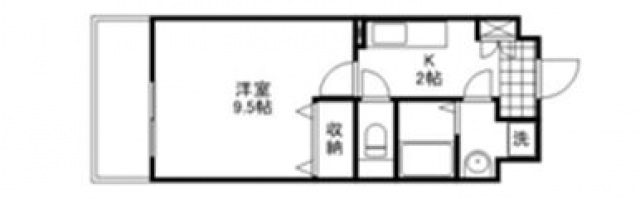 広島市東区牛田南のマンションの間取り