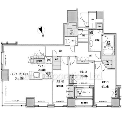 ウエストパークタワー池袋の間取り