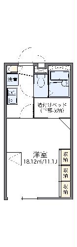 レオパレス龍６の間取り