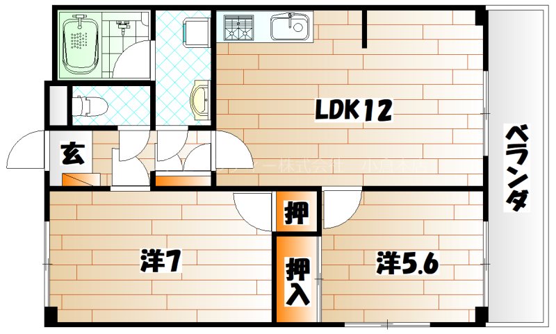 上馬寄スカイハイツの間取り