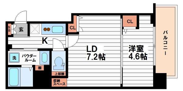 ヴィラ・セレーノ玉造本町の間取り
