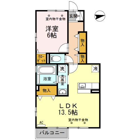 Peridot　Iの間取り
