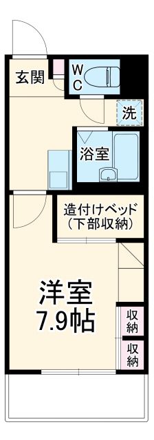 レオパレスパルコートBの間取り写真