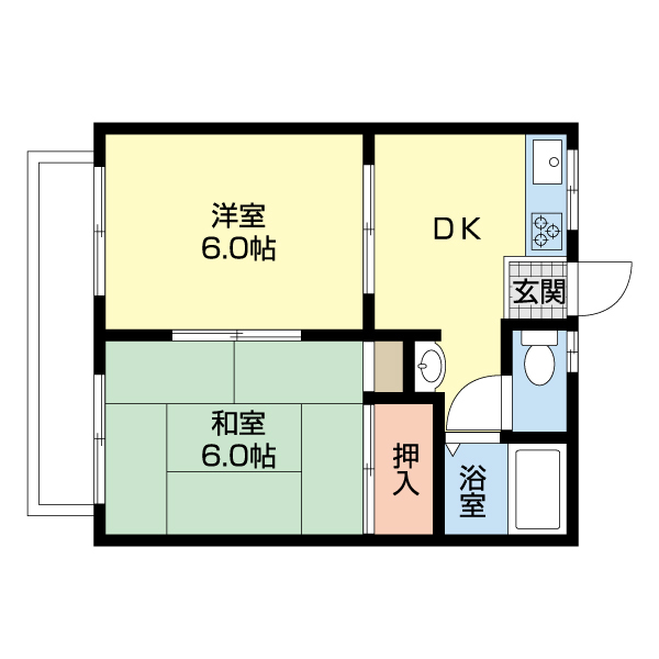 ハイツ森の間取り