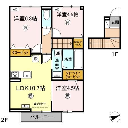 D-resena古川Iの間取り写真