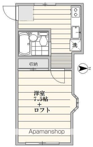 京王井の頭線 高井戸駅 徒歩13分 2階建 築38年の間取り写真