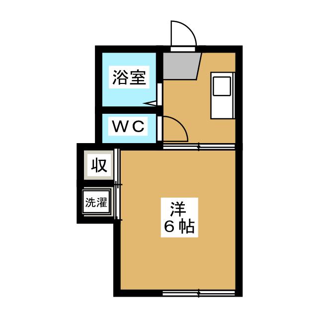 カレッジハイツ岡田の間取り写真