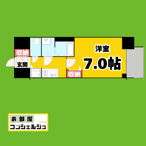 プレサンス鶴舞公園セラヴィの間取り写真