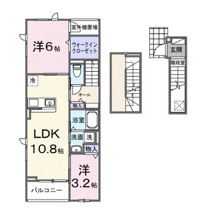 ヒカルサ川越南古谷イーストの間取り写真