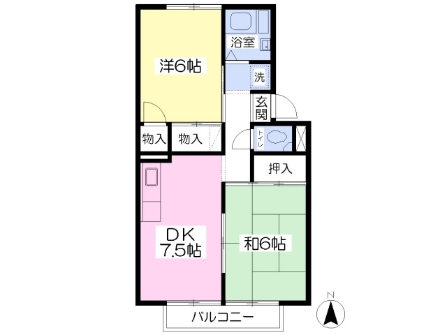 プレジール志津の間取り