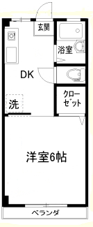 徳島市佐古五番町のマンションの間取り