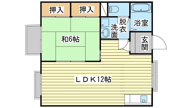 マンション鳩岡の間取り