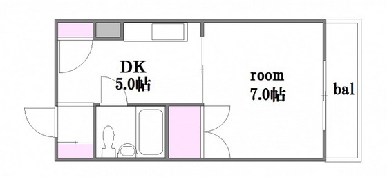 広島市西区小河内町のマンションの間取り