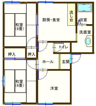 ラフォーレ五十部の間取り