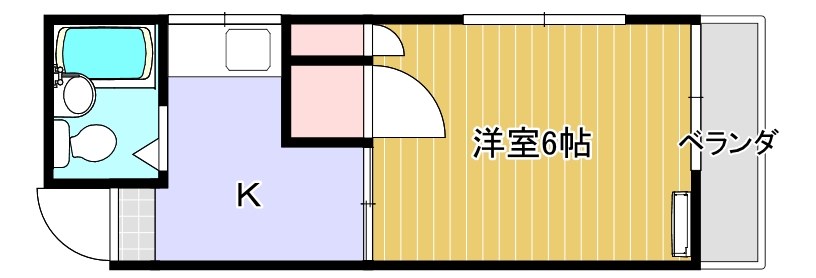 広島市安佐南区祇園のアパートの間取り