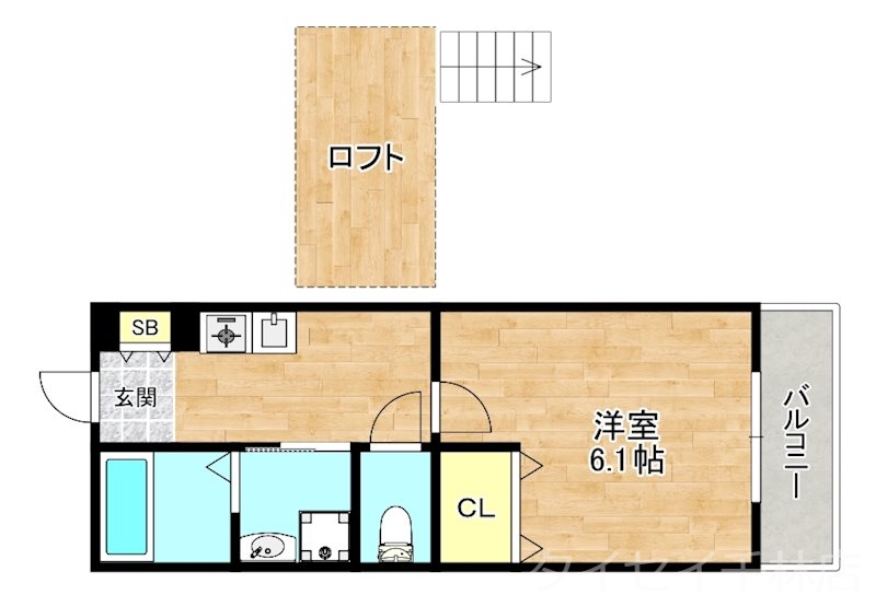 【大阪市旭区高殿のアパートの間取り】