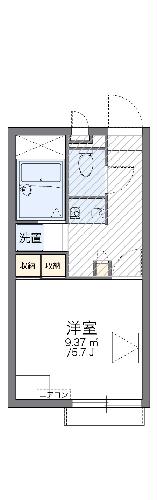 レオパレスセントラル島崎の間取り