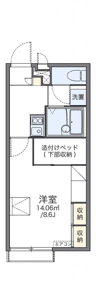 市原市郡本のアパートの間取り