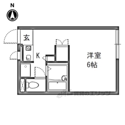 寝屋川市木屋元町のアパートの間取り