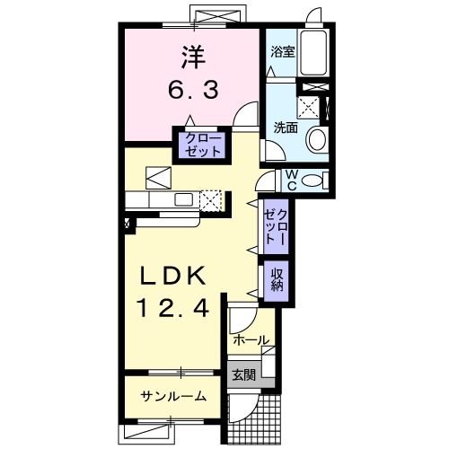 メゾン　メルヴェーユIIの間取り