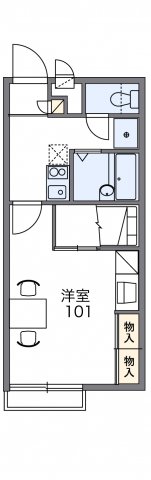 レオパレスウイング山の田Iの間取り