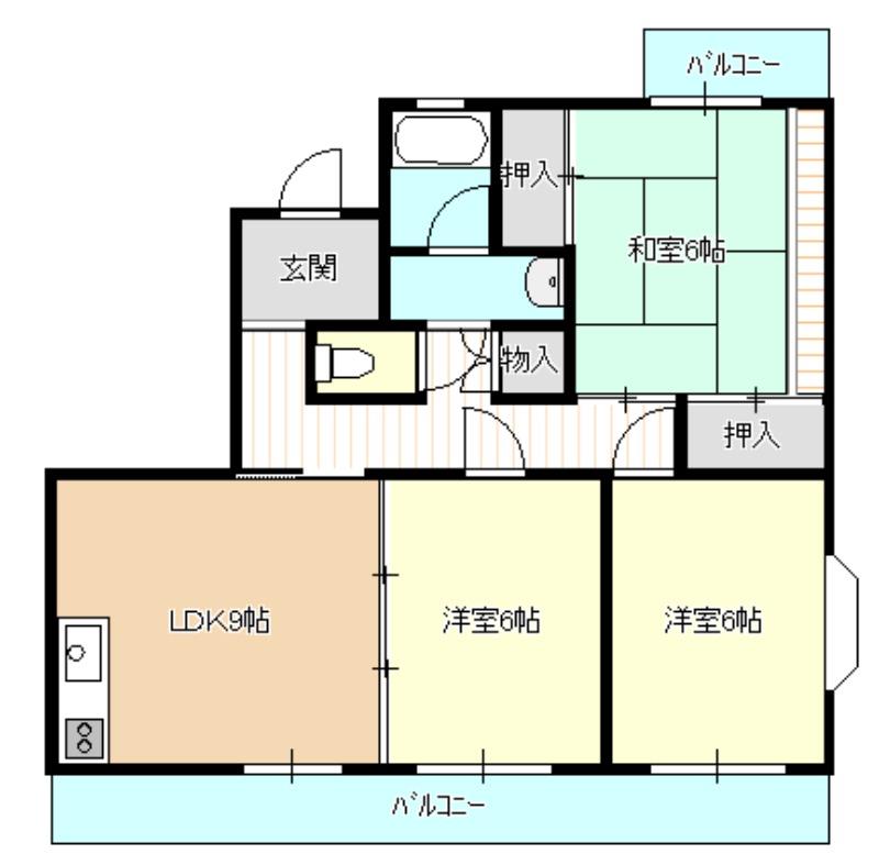 パレス富塚の間取り