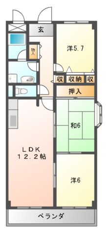 メゾンファミイユの間取り