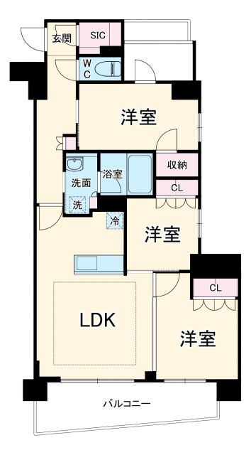 パレステージ茅ヶ崎IIの間取り