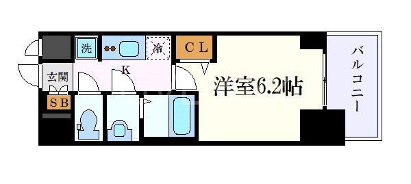 【プレサンス名駅南エディフィスの間取り】