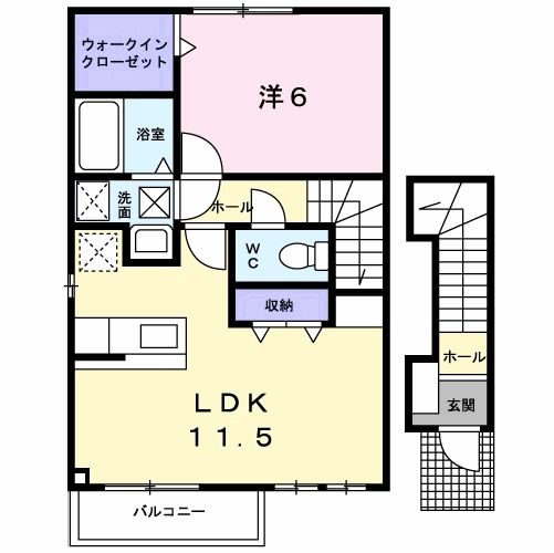 【ル　シャトー　IIの間取り】