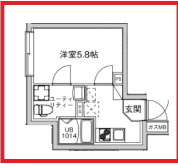 【メゾンドシャルム三ノ輪の間取り】