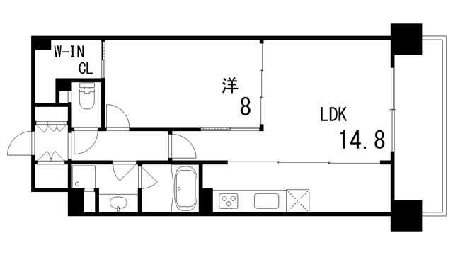 【サニープレイス西芦屋２号館の間取り】