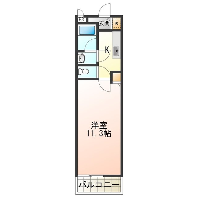 フジパレス忠岡A棟の間取り